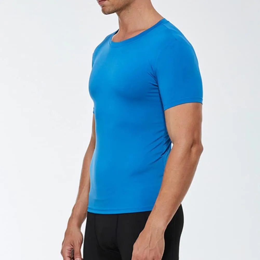 1 or 2 Pack Men's Compression Shirts Short Sleeve, Workout T-Shirt Quick Dry Baselayer Sport Shirt Running Tops