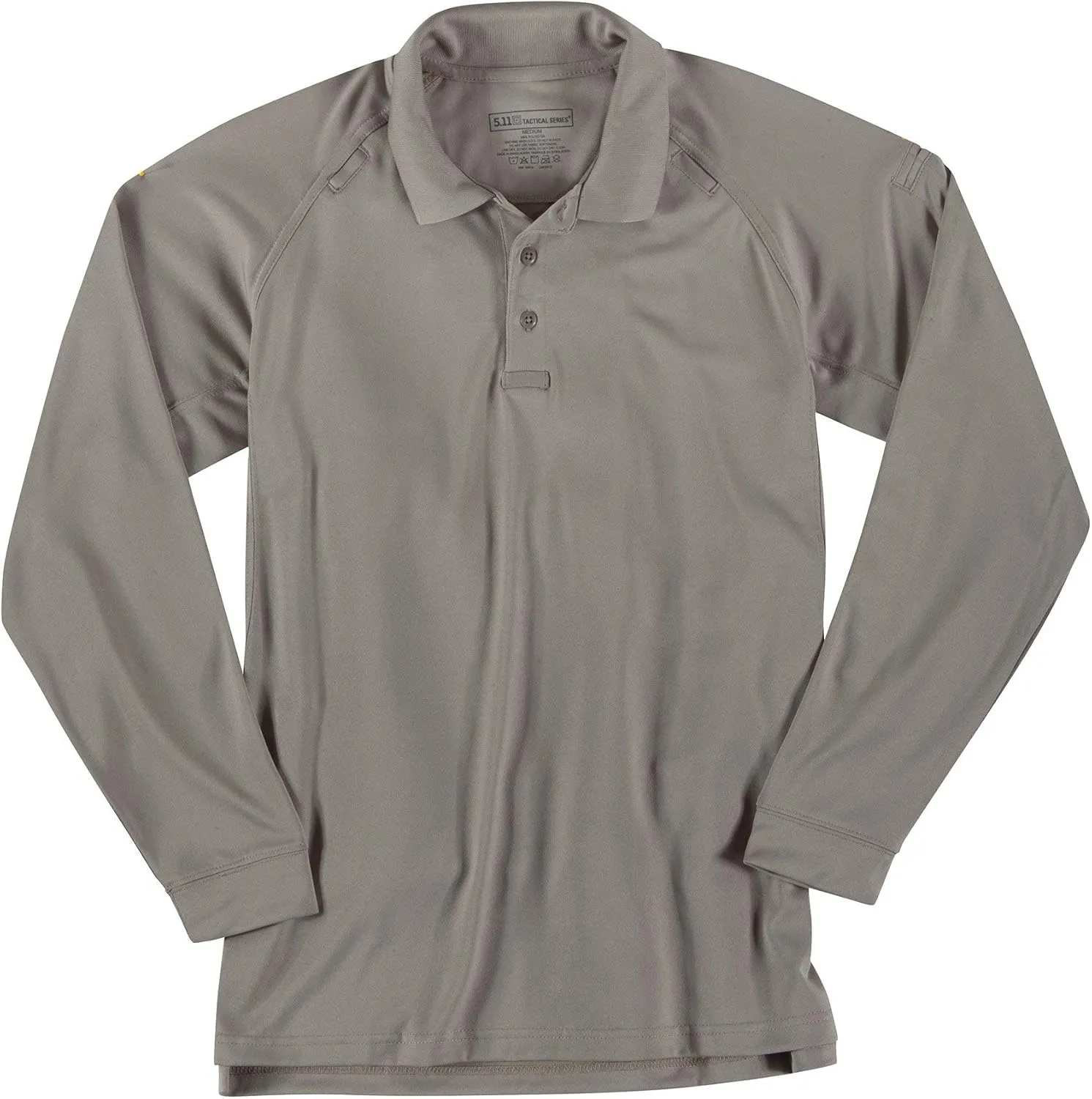 5.11 Tactical Men's Performance Long Sleeve Work Polo, 100% Polyester Fabric, Style 72049/72049T