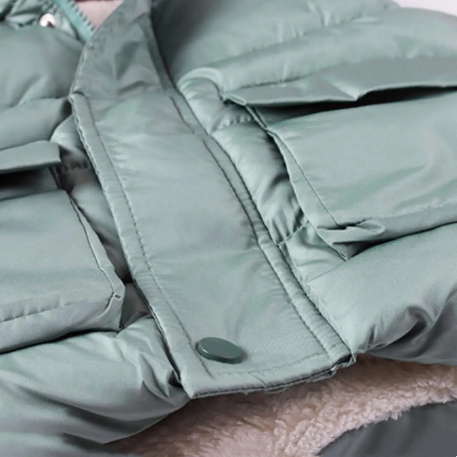 Ac Coats Boys And Girls Fall And Winter Bear Padded Hooded Vest Zipper Cotton Jacket Kid Jackets for Girls