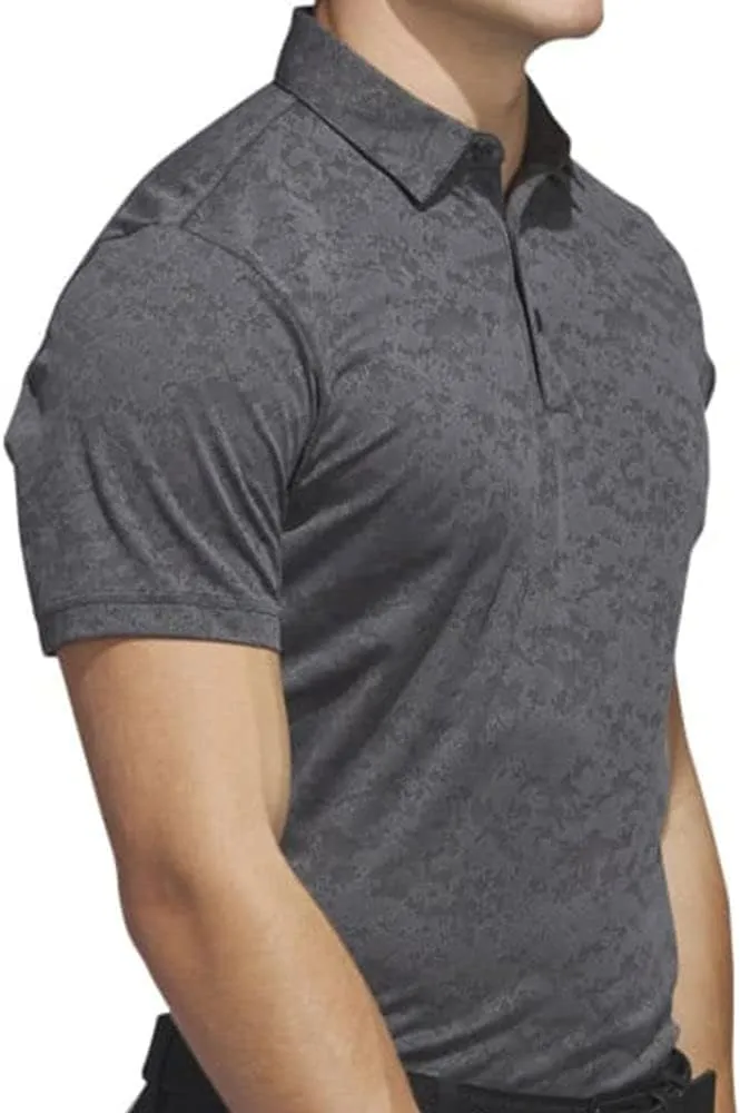 adidas Men's Textured Jacquard Golf Polo Shirt