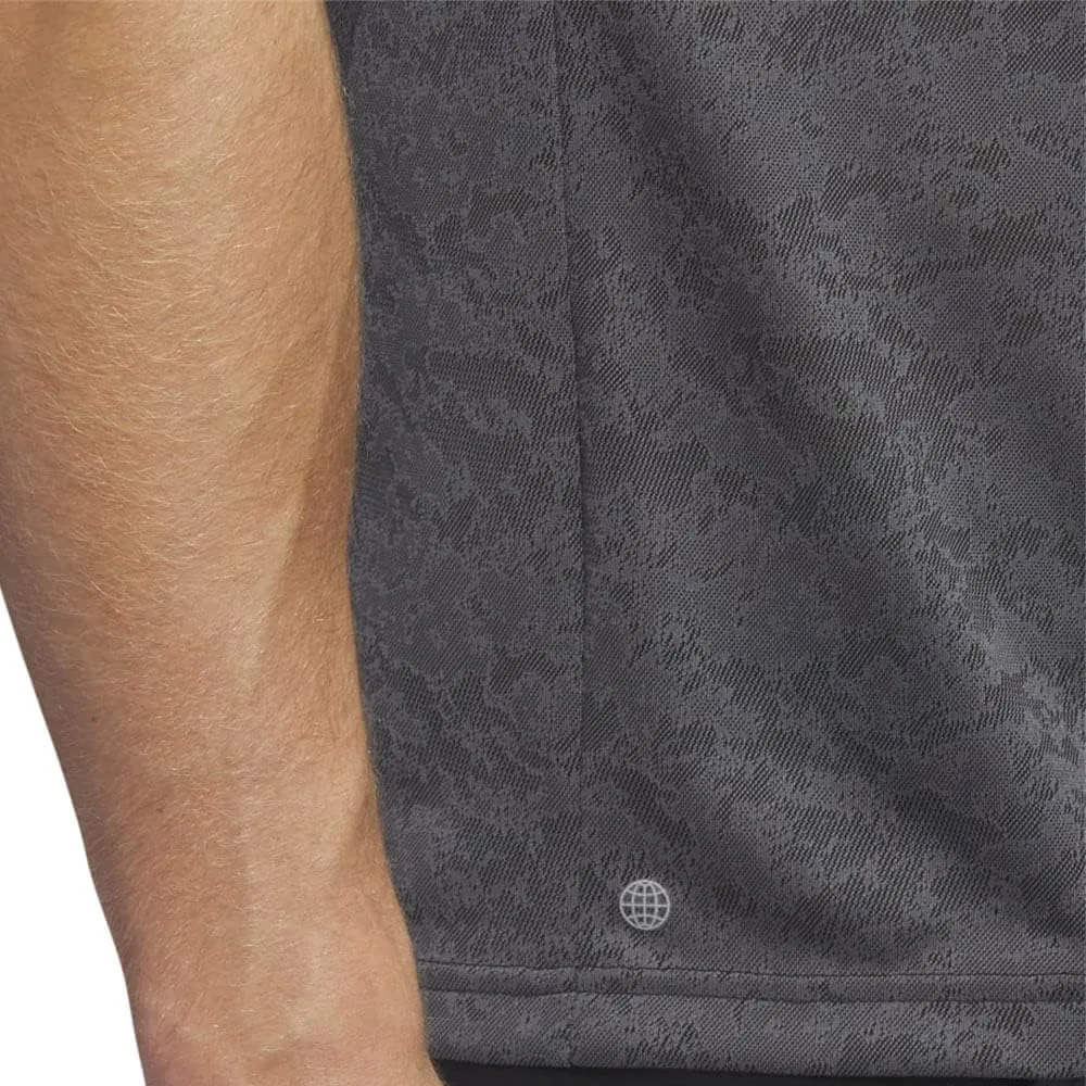adidas Men's Textured Jacquard Golf Polo Shirt