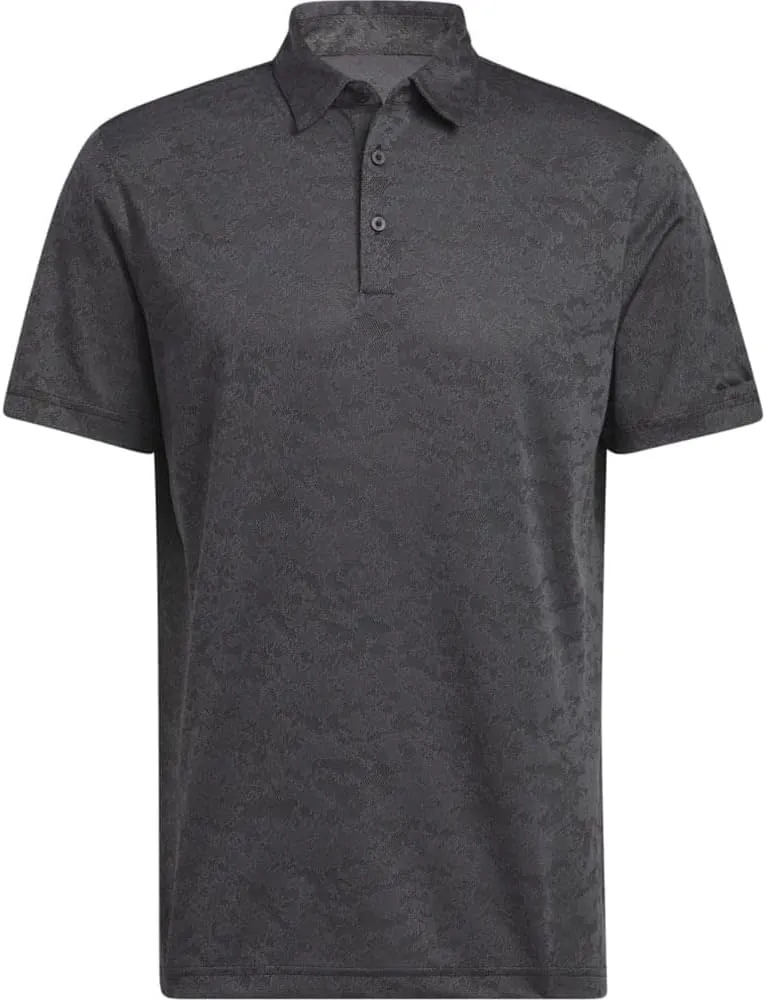 adidas Men's Textured Jacquard Golf Polo Shirt