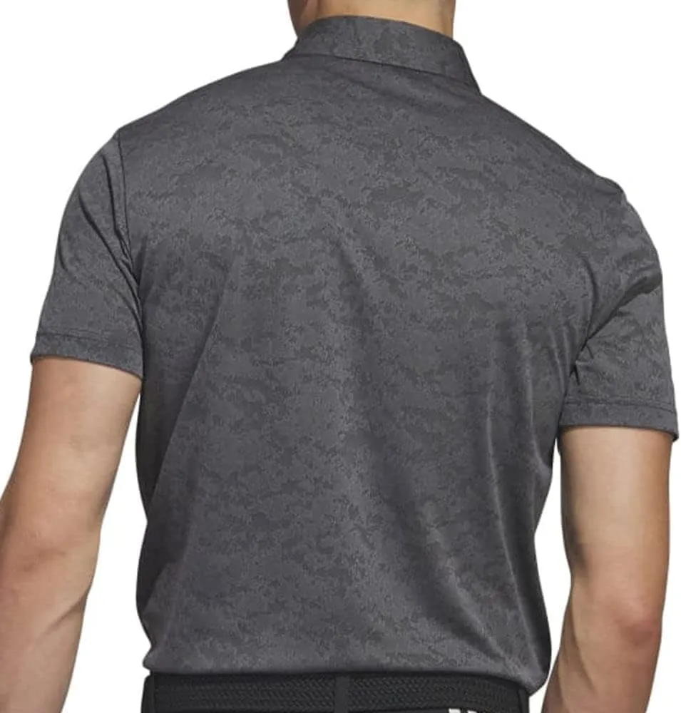 adidas Men's Textured Jacquard Golf Polo Shirt