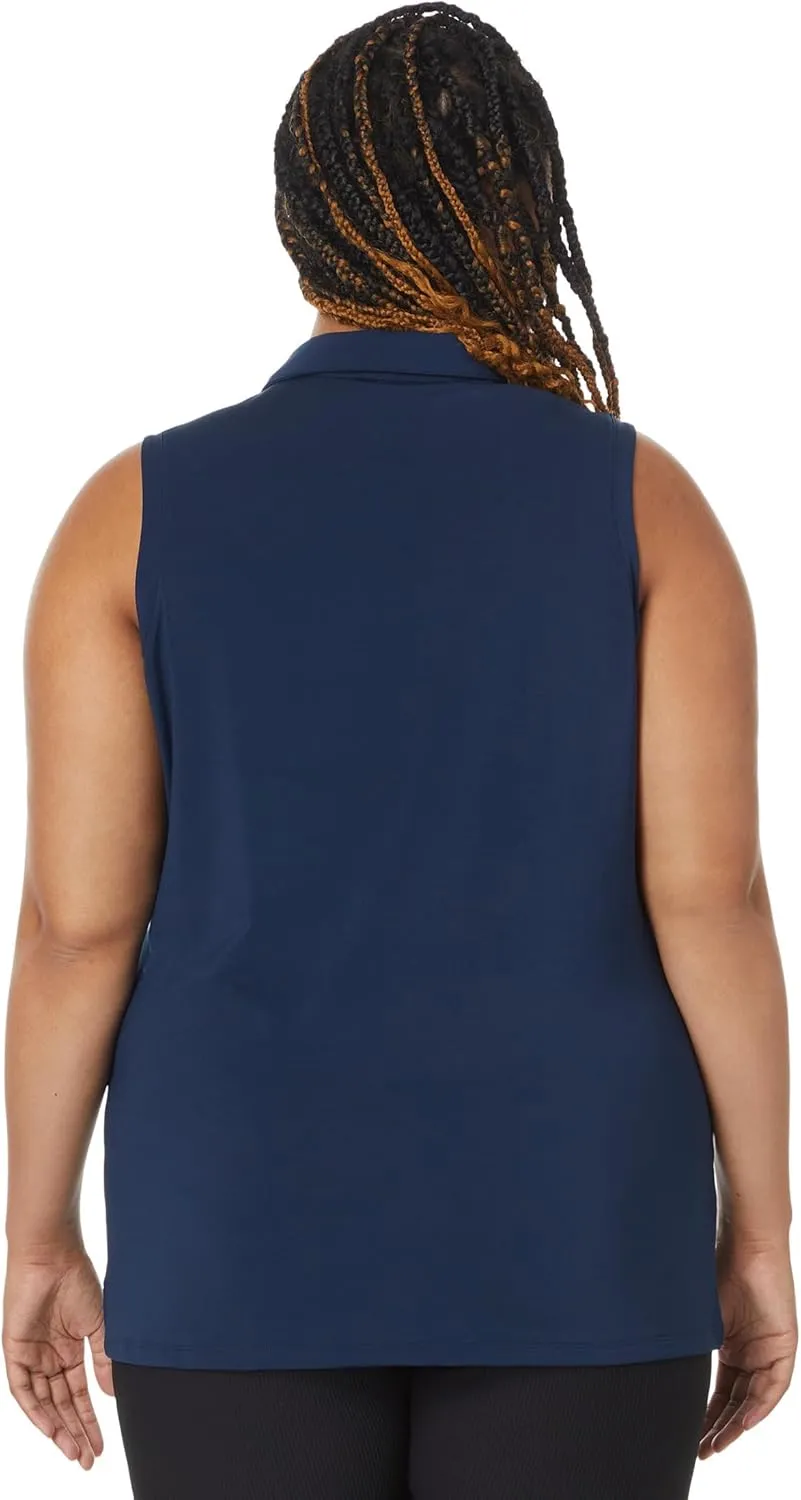 adidas Women's Ultimate365 Solid Sleeveless Polo Shirt