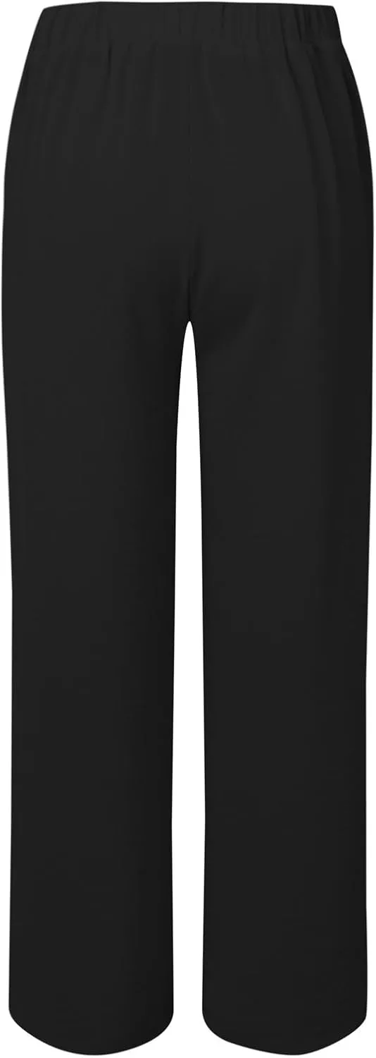 Beach Cover Up Pants for Women 2025 Baggy Y2K Summer Stretchy Boho Beach Pants High Waist Plus Size Lounge Palazzo Trousers