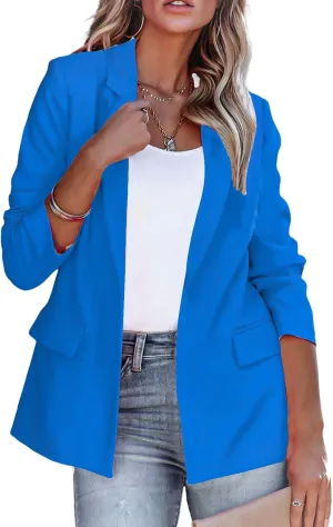 Blazers for Women Dressy Long Sleeve Lapel Trendy Work Office Blazer Jackets Open Front Business Blazer Loose Fit Jacket