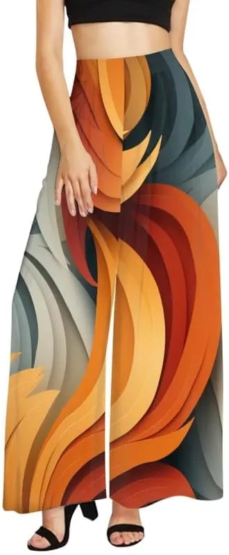 Blood Splatter Women's High Waist Pants Colorful Colorblock Beach Palazzo Long Pant Polka Dot Lounge Pant Trouser