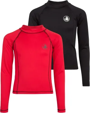 Body Glove Boys Swim Shirt - 2 Pack UPF 50  Sun Protection Quicky Dry Long Sleeve Rash Guard for Boys Kids Swimwear (2T-14)