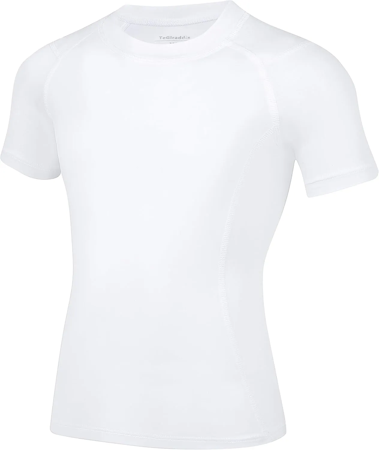 Boy Girls Compression Shirt Short Sleeve Youth Basketball Undershirt Kids Quick Dry Athletic Base Layer T-Shirt