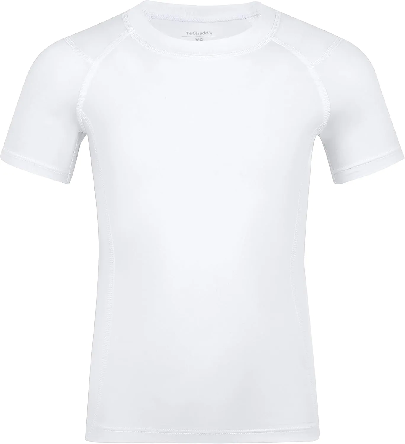Boy Girls Compression Shirt Short Sleeve Youth Basketball Undershirt Kids Quick Dry Athletic Base Layer T-Shirt