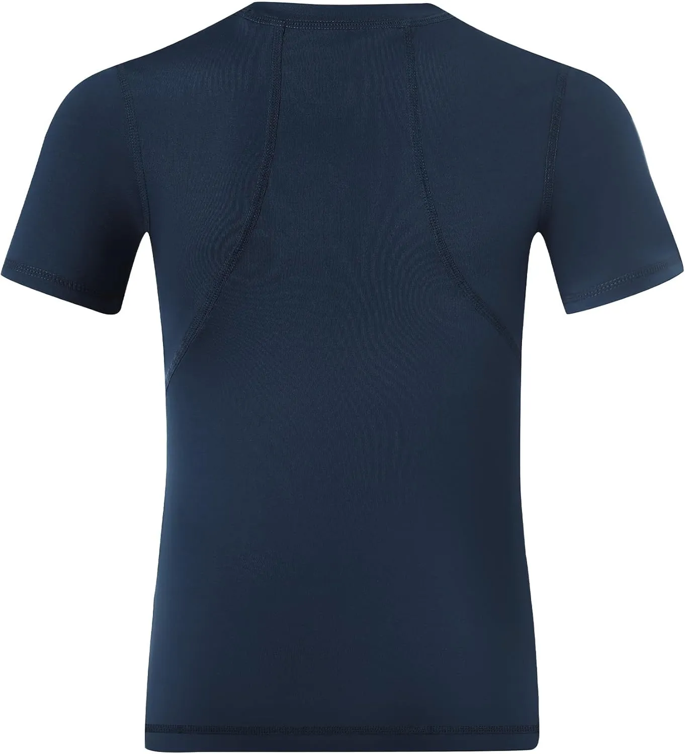 Boys Compression Shirt Short Sleeve Youth Athletic Undershirt Kids Base Layer T-Shirt for Football Basketball