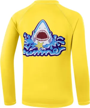 Boys Rash Guard Long Sleeve UPF 50  Fishing Shirt Kids Sun Protection Swim Shirts Youth SPF Quick Dry Shirt