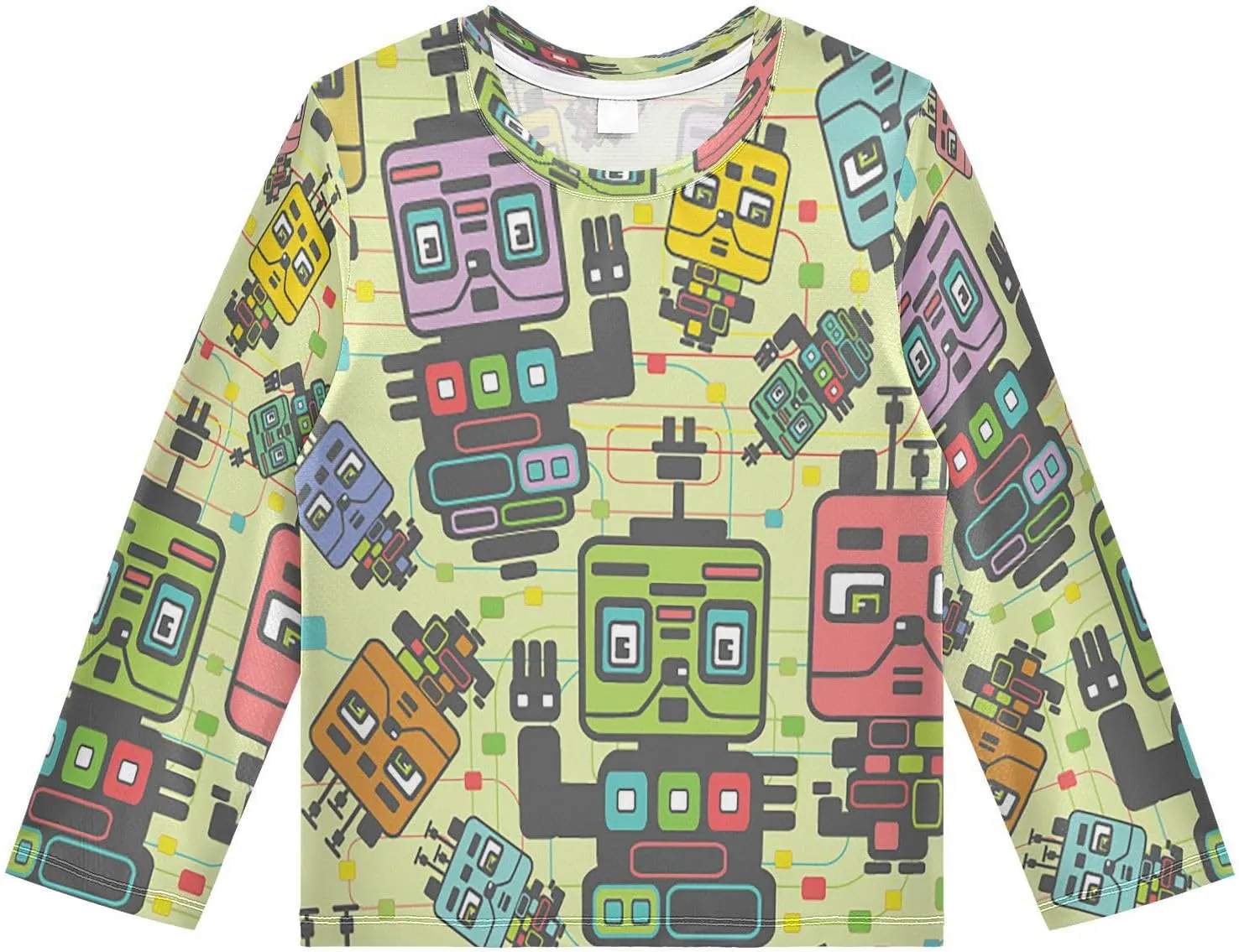Boys Rash Guard Long Sleeve UPF 50  Sun Protection Boys Swim Shirt Quick Dry Shirt for 3-12 Years