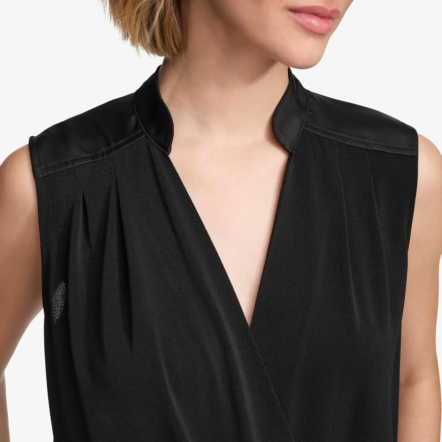 Calvin Klein Women's Draped Sleeveless Top