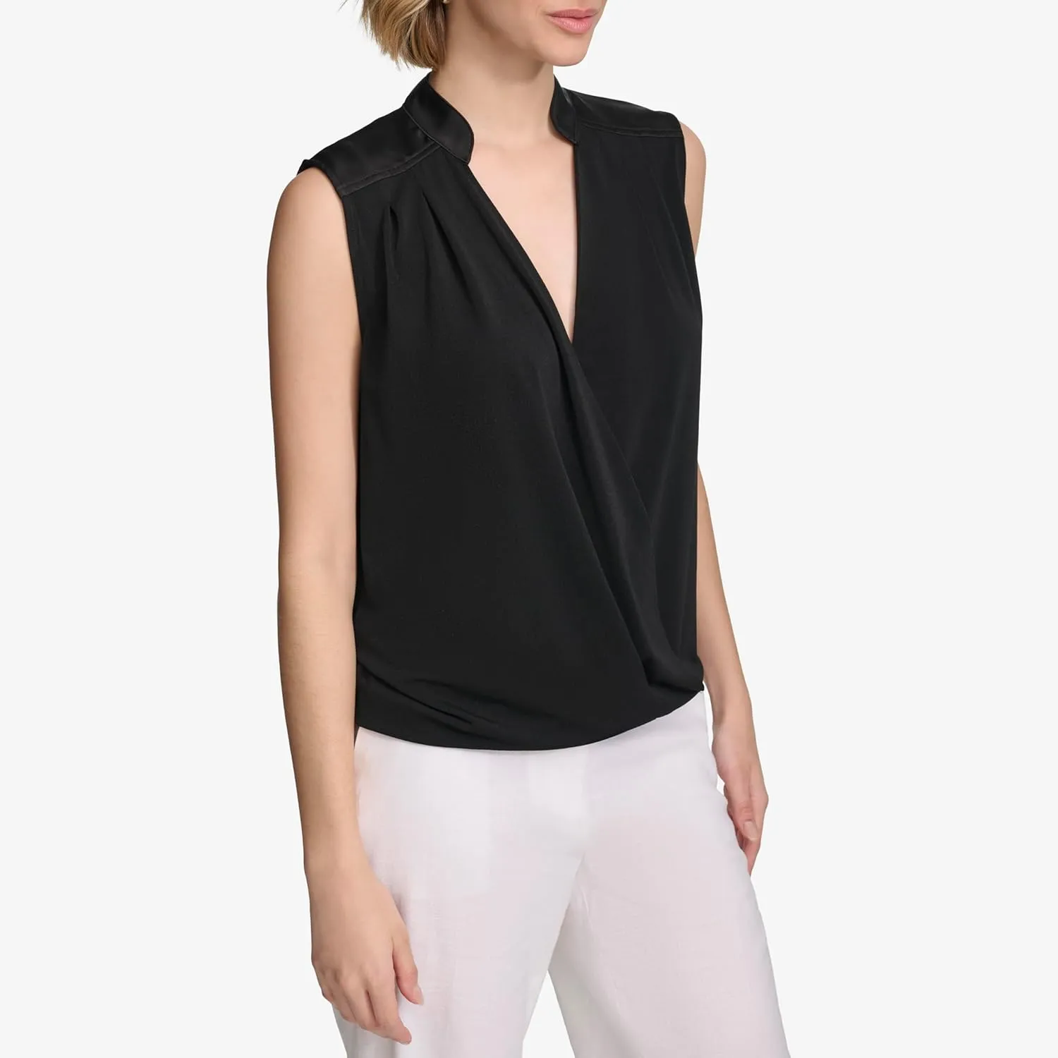 Calvin Klein Women's Draped Sleeveless Top