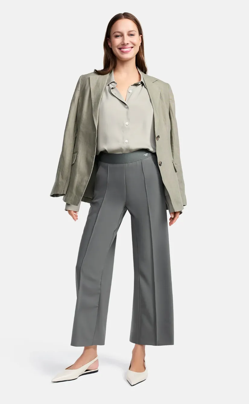 Cameron Elastic Waist Pant - Military Stone