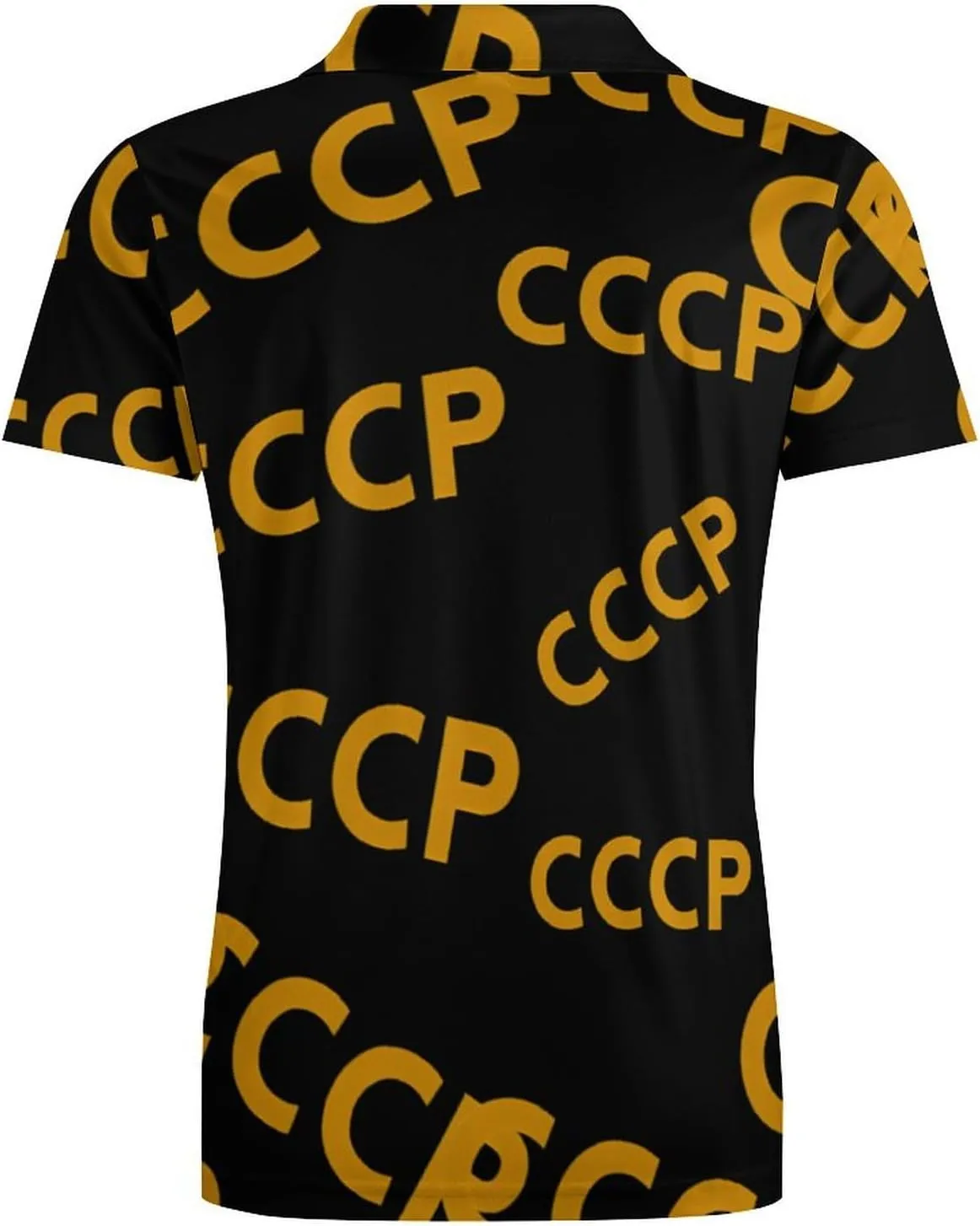 CCCP - USSR Men's Polo-Shirt Regular-Fit Short Sleeve Sports Quick Dry Golf Tennis T-Shirt