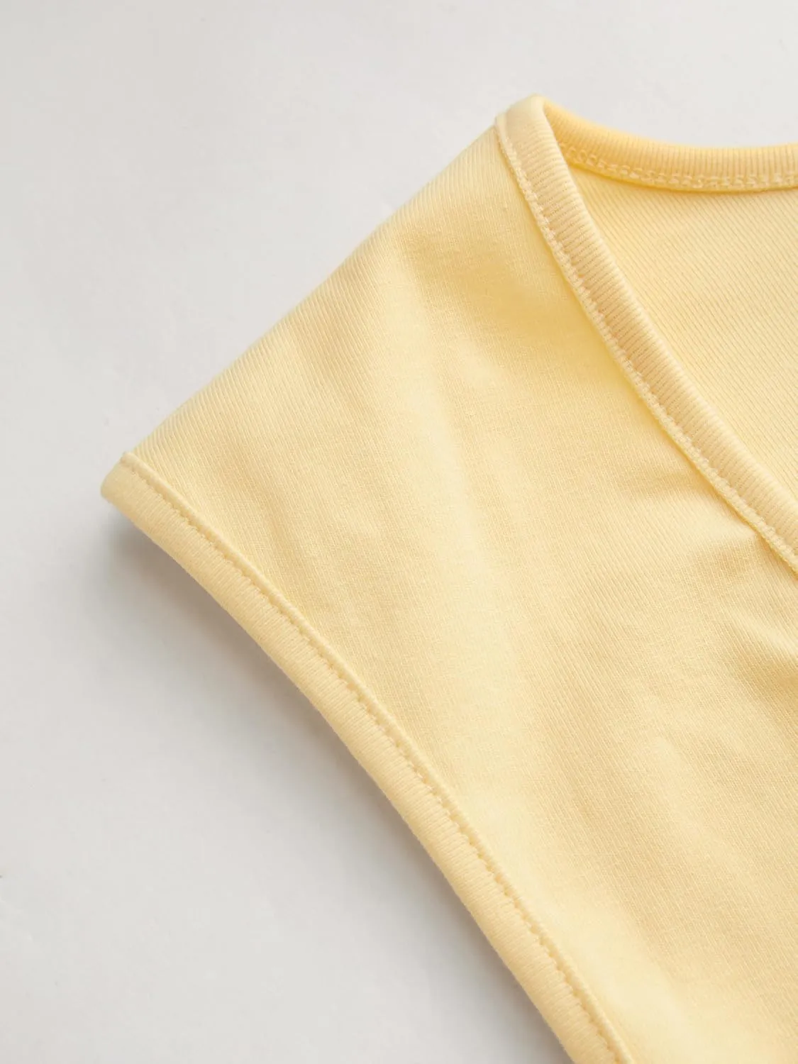 CIDER Tank Tops for Women V Neck Ruched Sleeveless Top Basic Going Out Cotton Blend Slim Fit Top
