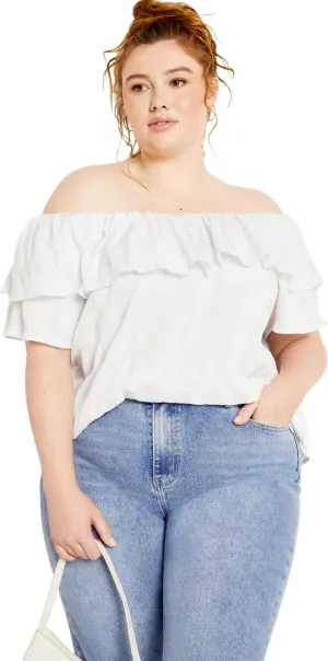 City Chic Christy Off Shoulder Top