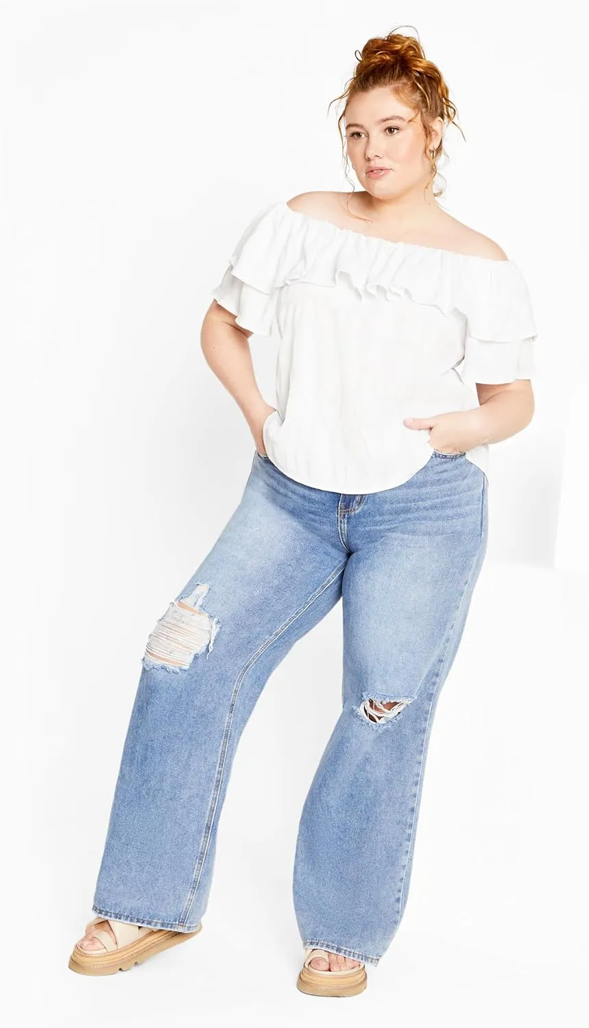City Chic Christy Off Shoulder Top