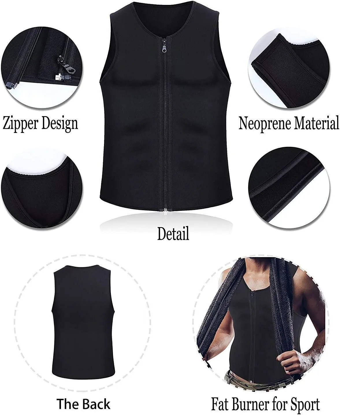 Comfortable Sauna Vest -  High-Quality Waist Slimming