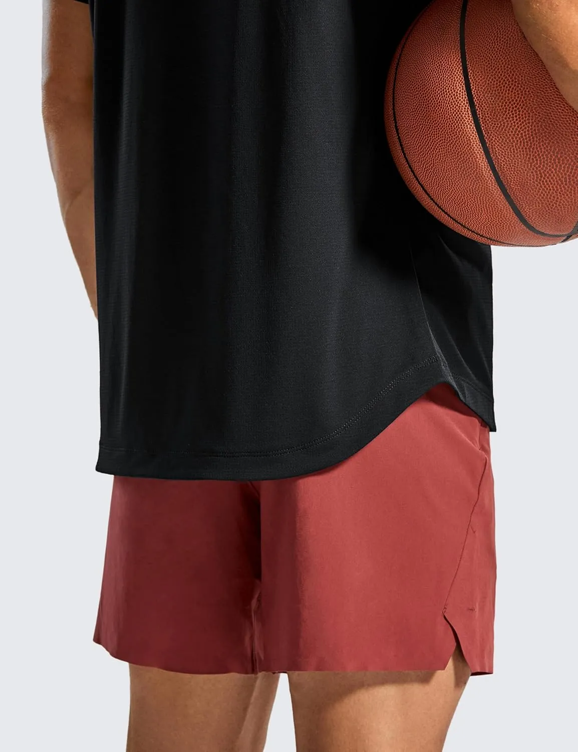 CRZ YOGA Lightweight Short Sleeve T-Shirt for Men Quick Dry Workout Running Athletic Tee Shirt Tops