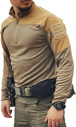 EMERSONGEAR Men's Tactical Long Sleeve Shirt, Combat Airsoft Paintball Hiking Quick Dry Slim Fit T-Shirt