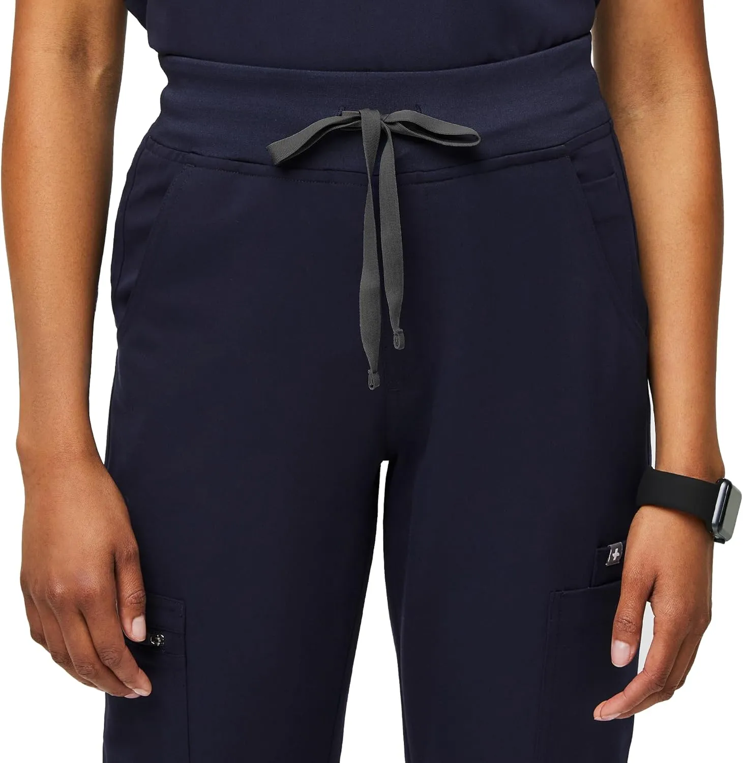 FIGS YOLA High Waisted Skinny Scrub Pants for Women  11 Pockets, 4-Way Stretch, Yoga Waistband Womens Scrub Pants