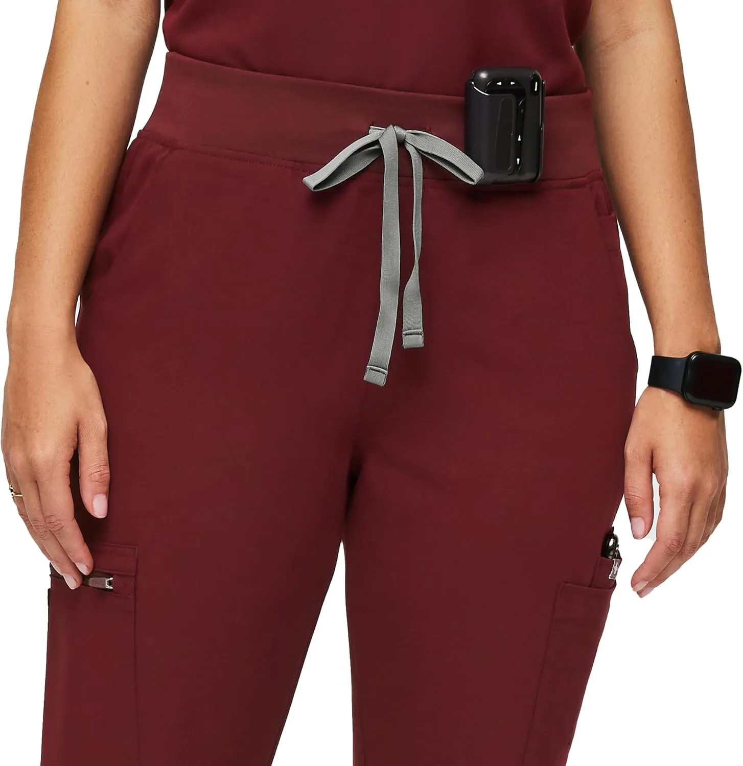 FIGS YOLA High Waisted Skinny Scrub Pants for Women  11 Pockets, 4-Way Stretch, Yoga Waistband Womens Scrub Pants