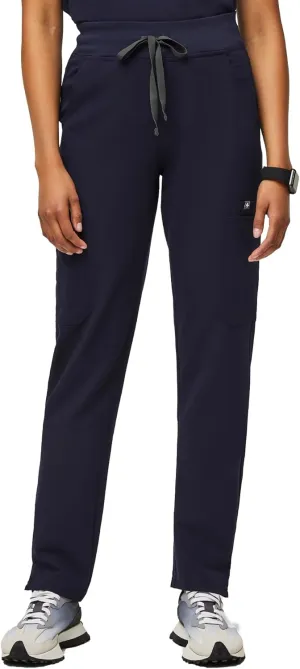 FIGS YOLA High Waisted Skinny Scrub Pants for Women  11 Pockets, 4-Way Stretch, Yoga Waistband Womens Scrub Pants