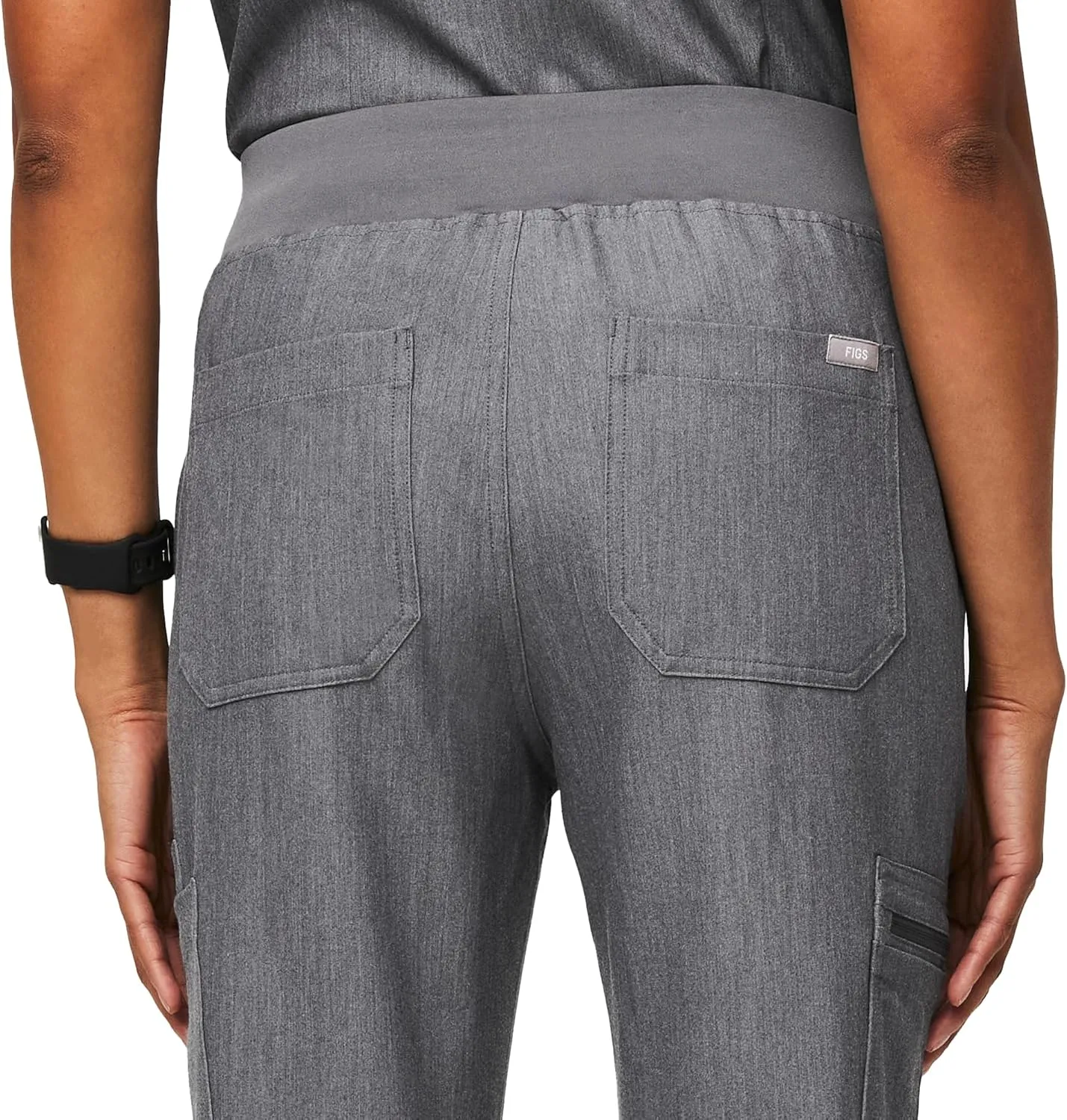 FIGS YOLA High Waisted Skinny Scrub Pants for Women  11 Pockets, 4-Way Stretch, Yoga Waistband Womens Scrub Pants