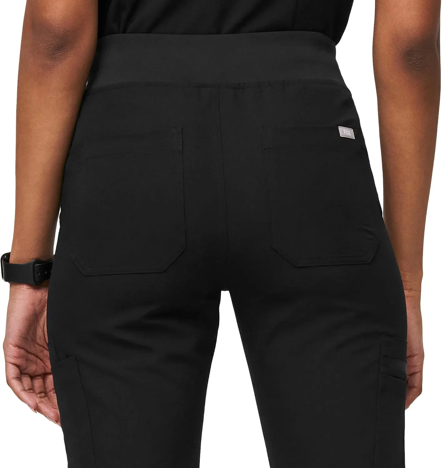 FIGS YOLA High Waisted Skinny Scrub Pants for Women  11 Pockets, 4-Way Stretch, Yoga Waistband Womens Scrub Pants