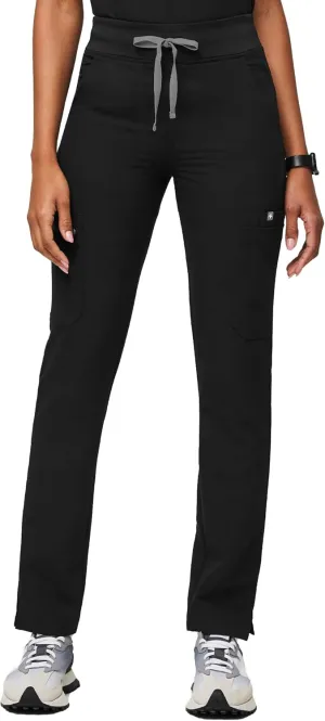 FIGS YOLA High Waisted Skinny Scrub Pants for Women  11 Pockets, 4-Way Stretch, Yoga Waistband Womens Scrub Pants