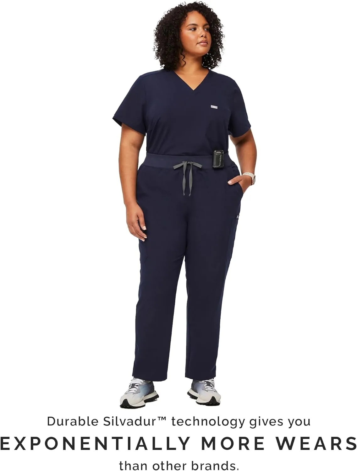 FIGS YOLA High Waisted Skinny Scrub Pants for Women  11 Pockets, 4-Way Stretch, Yoga Waistband Womens Scrub Pants
