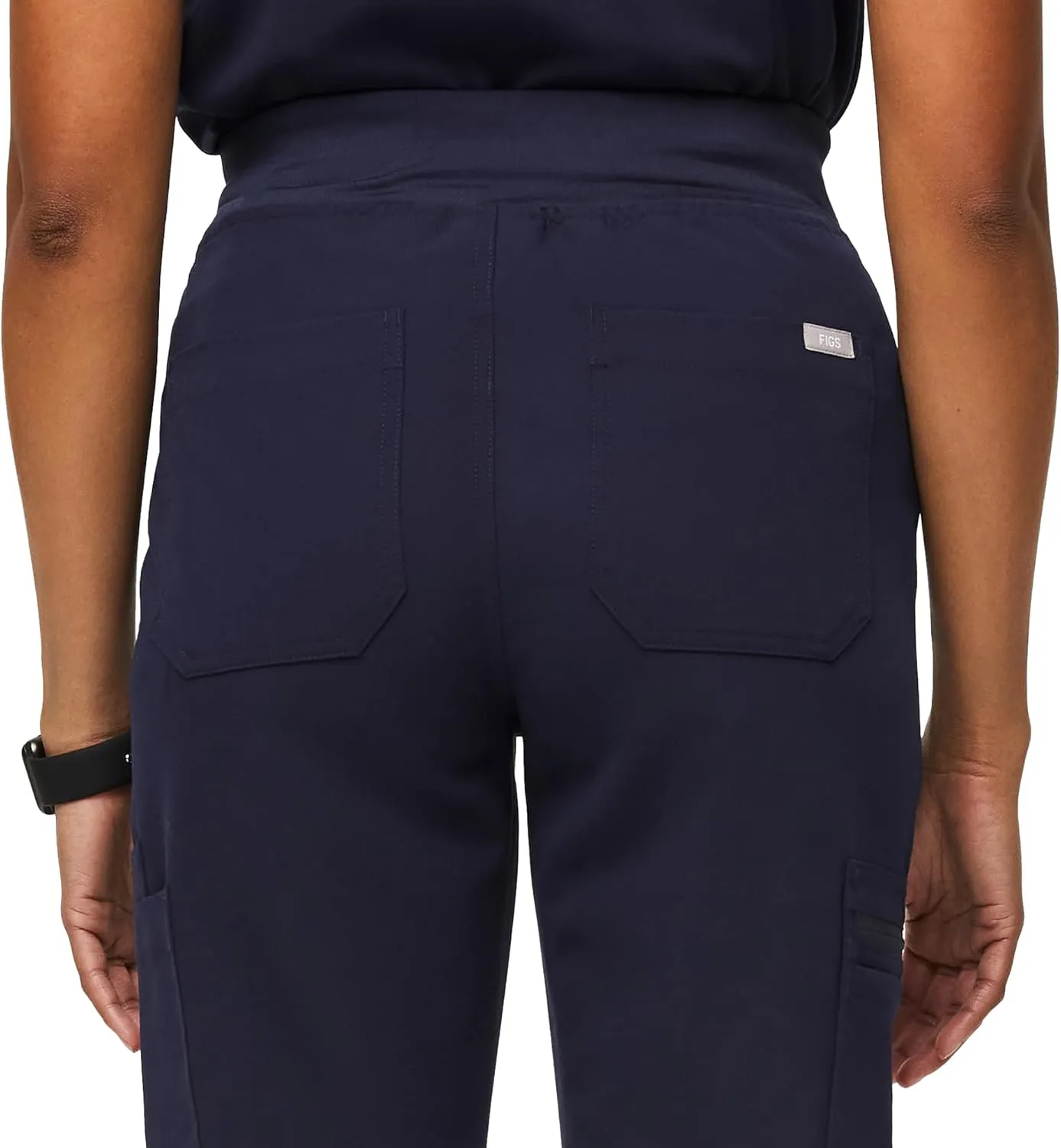 FIGS YOLA High Waisted Skinny Scrub Pants for Women  11 Pockets, 4-Way Stretch, Yoga Waistband Womens Scrub Pants