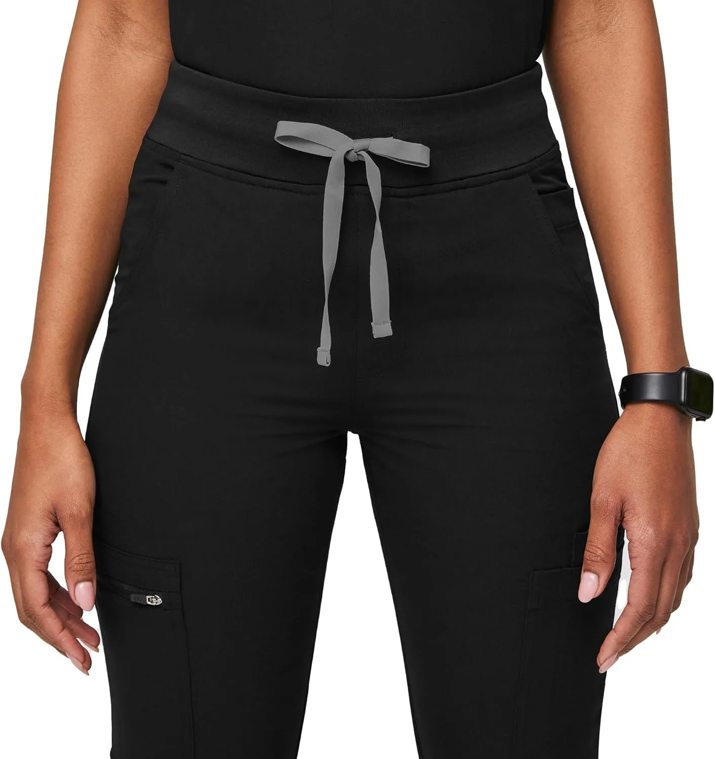 FIGS YOLA High Waisted Skinny Scrub Pants for Women  11 Pockets, 4-Way Stretch, Yoga Waistband Womens Scrub Pants