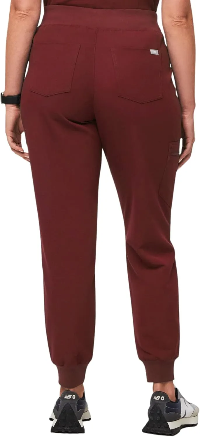 FIGS Zamora High Waisted Jogger Style Scrub Pants for Women  Slim Fit, 6 Pockets, High Rise Yoga Waistband Women Scrub Pants