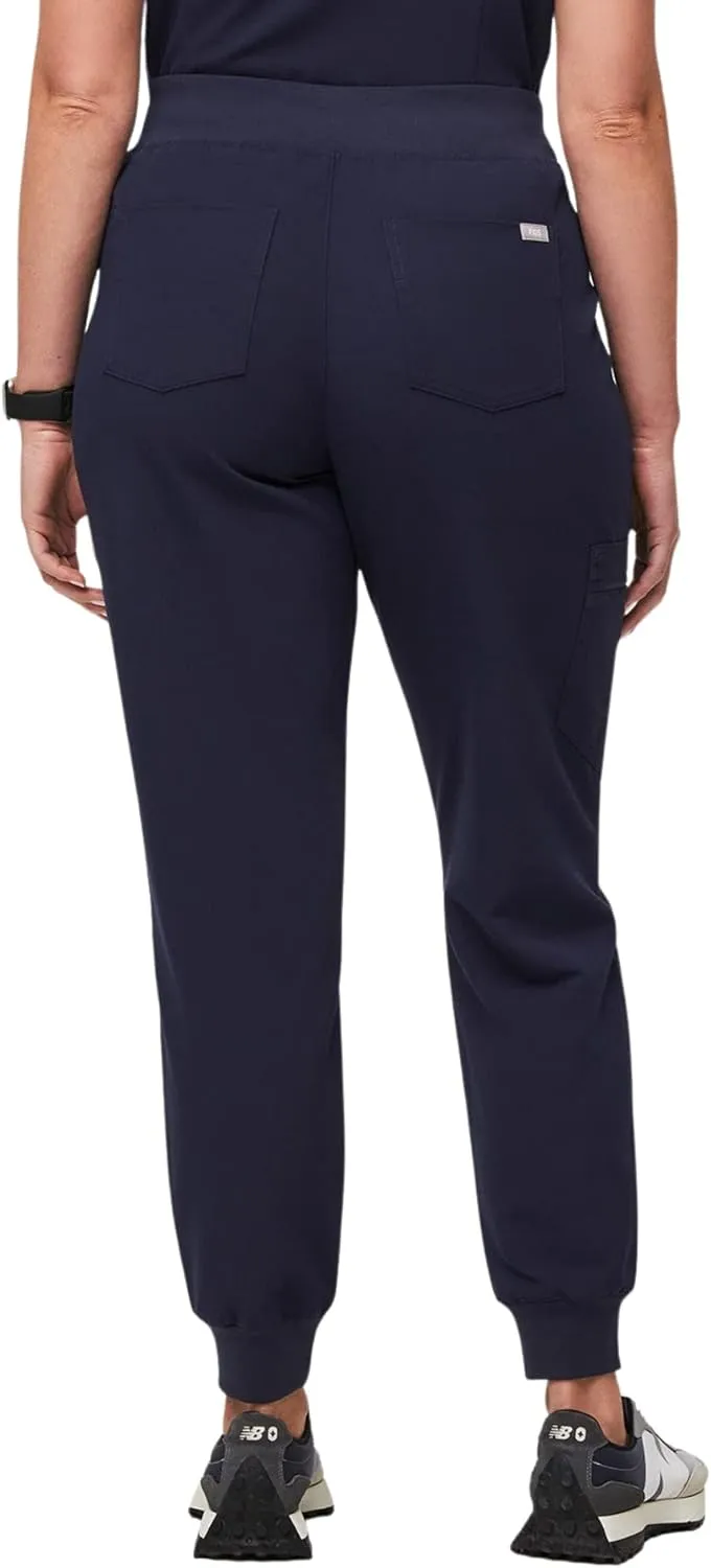 FIGS Zamora High Waisted Jogger Style Scrub Pants for Women  Slim Fit, 6 Pockets, High Rise Yoga Waistband Women Scrub Pants