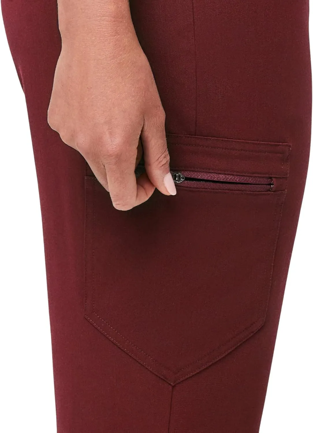 FIGS Zamora High Waisted Jogger Style Scrub Pants for Women  Slim Fit, 6 Pockets, High Rise Yoga Waistband Women Scrub Pants