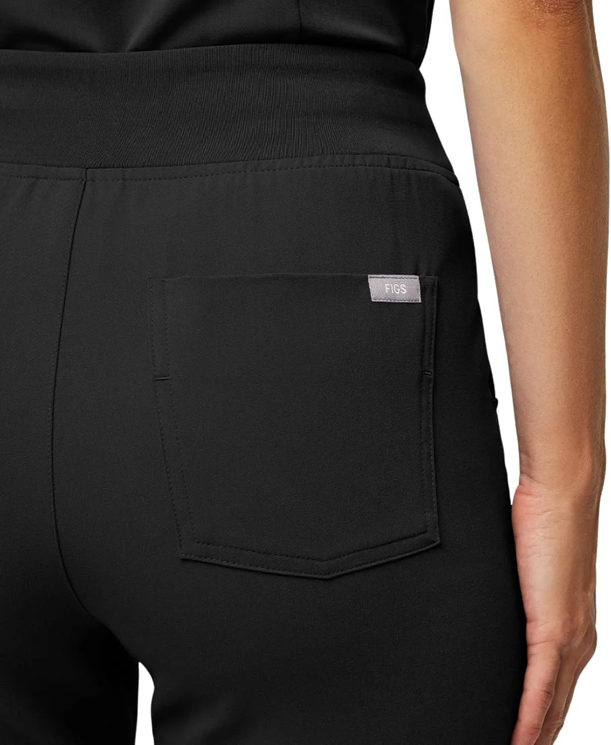 FIGS Zamora High Waisted Jogger Style Scrub Pants for Women  Slim Fit, 6 Pockets, High Rise Yoga Waistband Women Scrub Pants