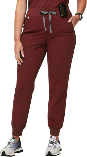 FIGS Zamora High Waisted Jogger Style Scrub Pants for Women  Slim Fit, 6 Pockets, High Rise Yoga Waistband Women Scrub Pants