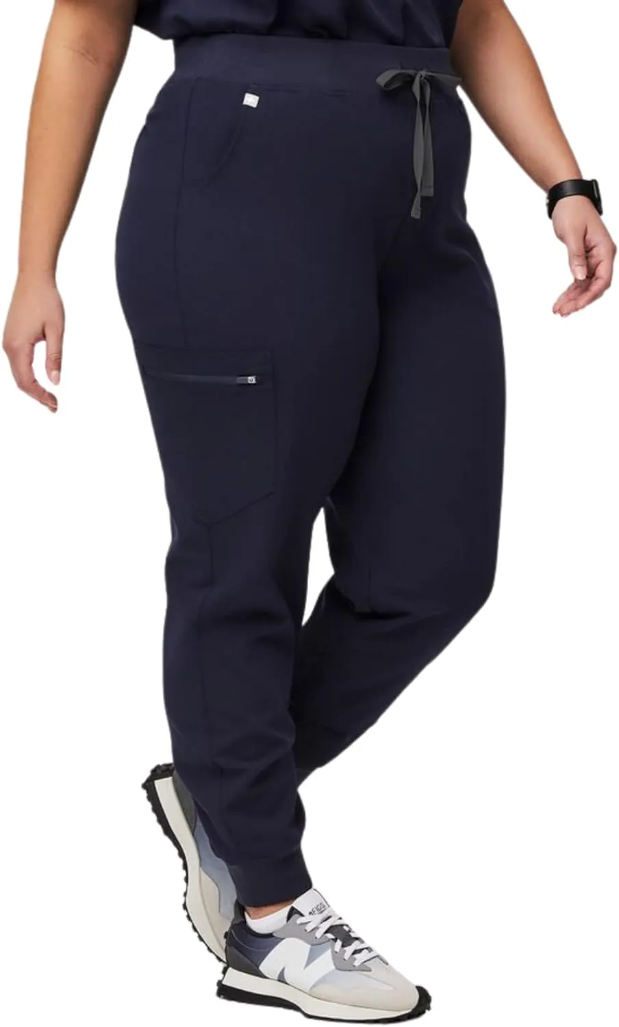 FIGS Zamora High Waisted Jogger Style Scrub Pants for Women  Slim Fit, 6 Pockets, High Rise Yoga Waistband Women Scrub Pants