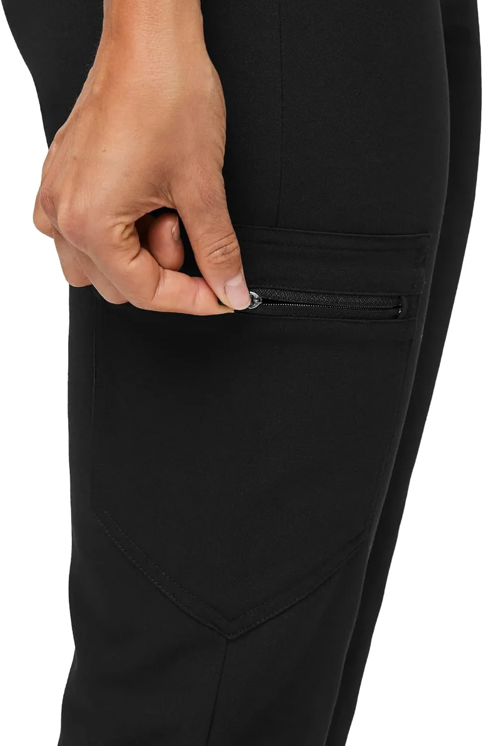 FIGS Zamora Jogger Style Scrub Pants for Women  Slim Fit, 6 Pockets, Yoga Waistband, Ribbed Ankle Cuffs, Anti-Wrinkle
