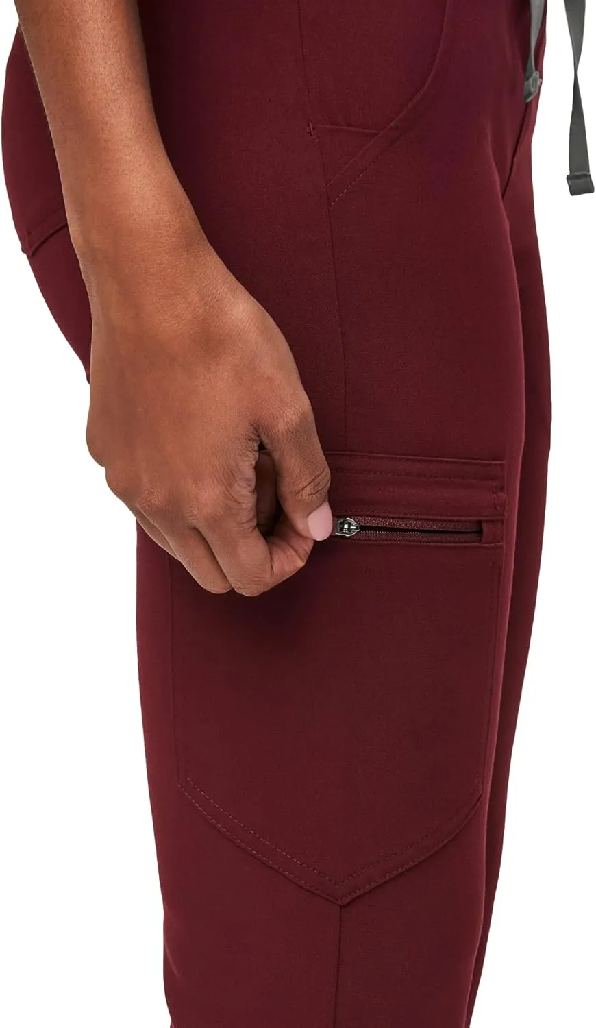 FIGS Zamora Jogger Style Scrub Pants for Women  Slim Fit, 6 Pockets, Yoga Waistband, Ribbed Ankle Cuffs, Anti-Wrinkle