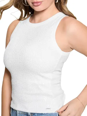 GUESS Women's Alexia Sequins Tank Top