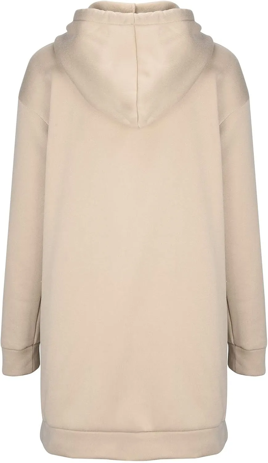 Hooded Sweatshirt Dress for Women Long Sleeve Casual Mini Dress with Pocket Oversized Solid Color Pullover Dresses