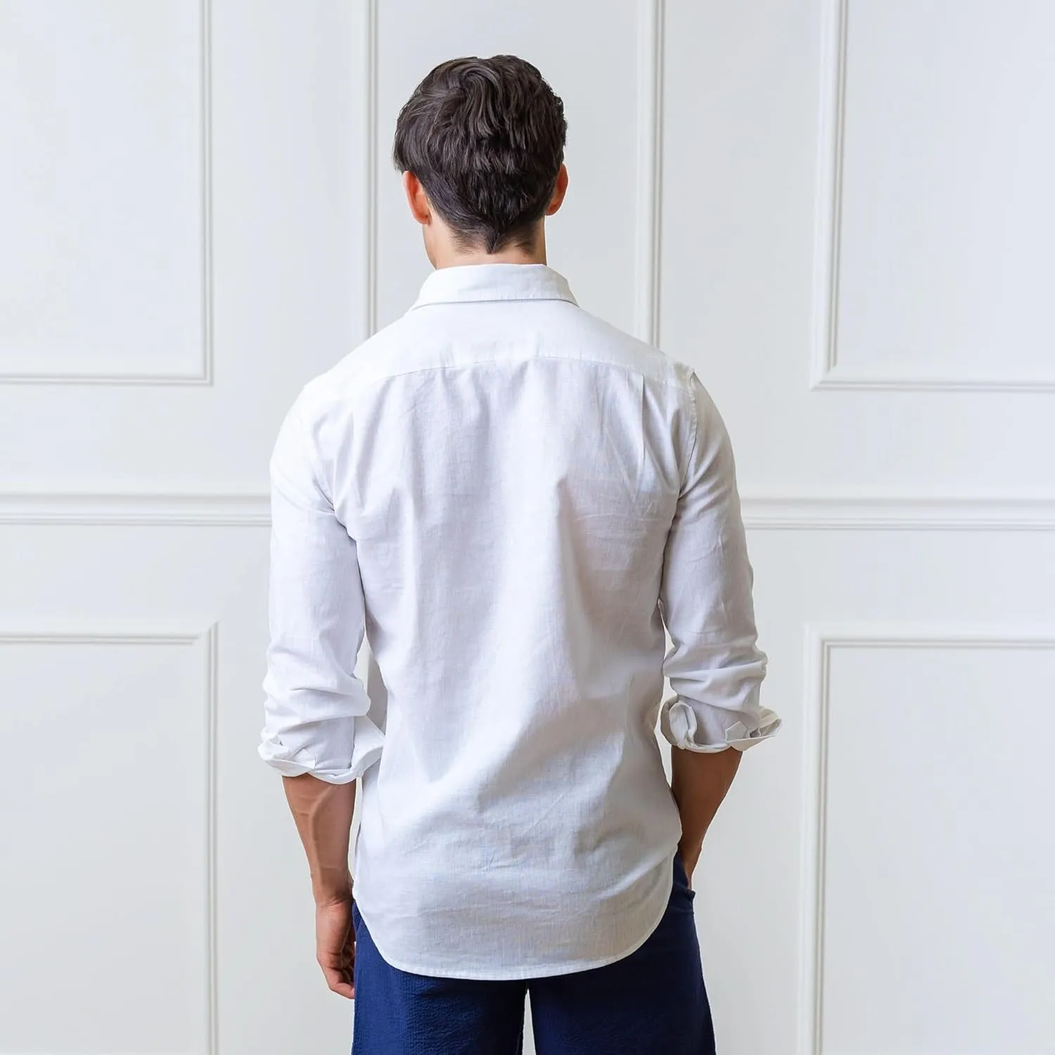 Hope & Henry Men's Linen Button Down Shirt
