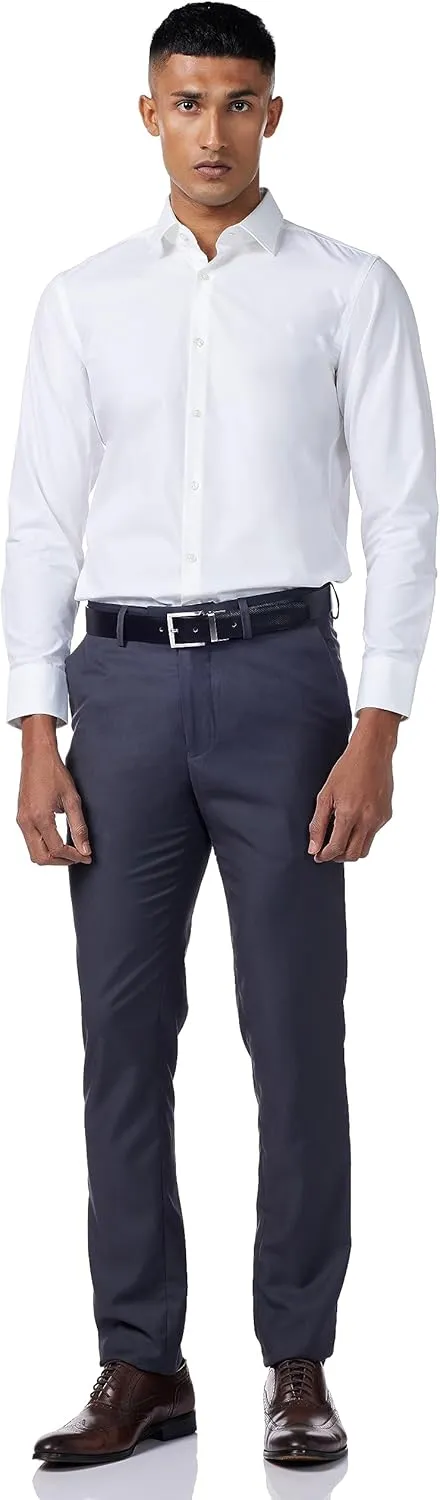 HUGO Men's Classic Popelin Button Down Dress Shirt