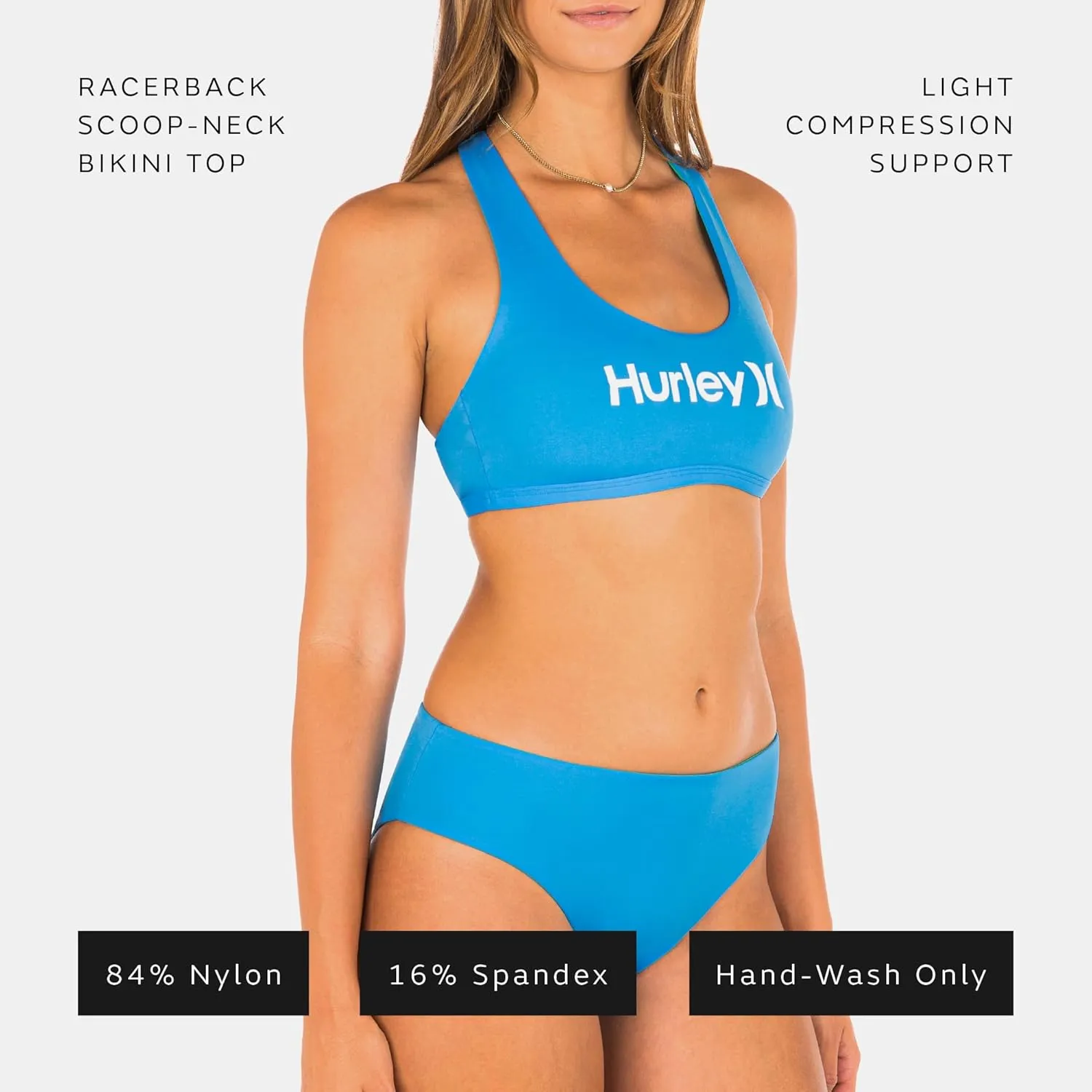 Hurley Women's Standard Scoop Bikini Top