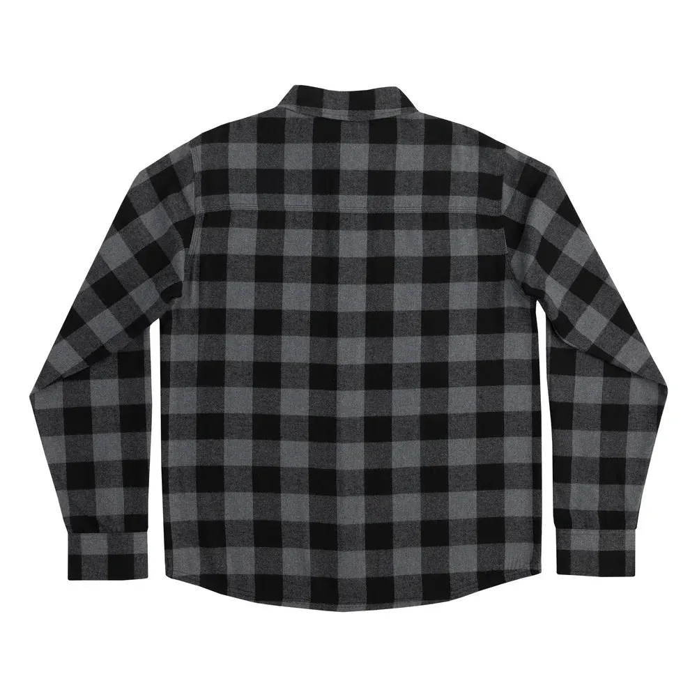 Independent Belmont L/S Flannel Button Down Top - Grey